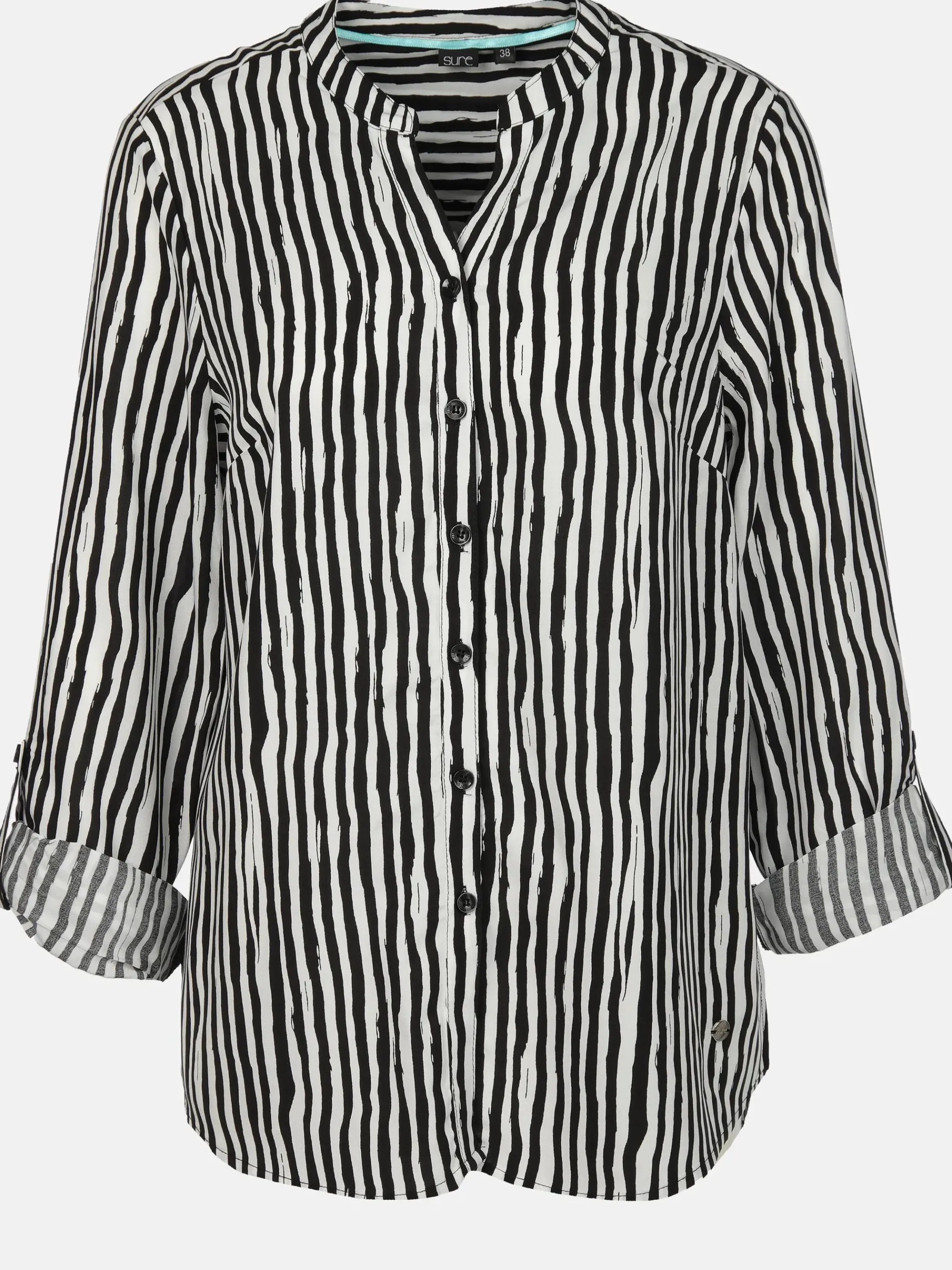 Damen Bluse mit krempelbaren Ärmeln