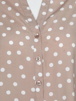 Damen Bluse mit krempelbaren Ärmeln