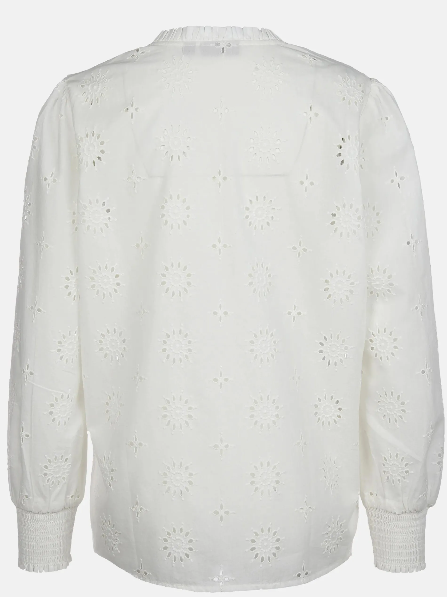 Damen Bluse mit Lochstickerei