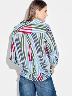 Damen Bluse mit Streifen