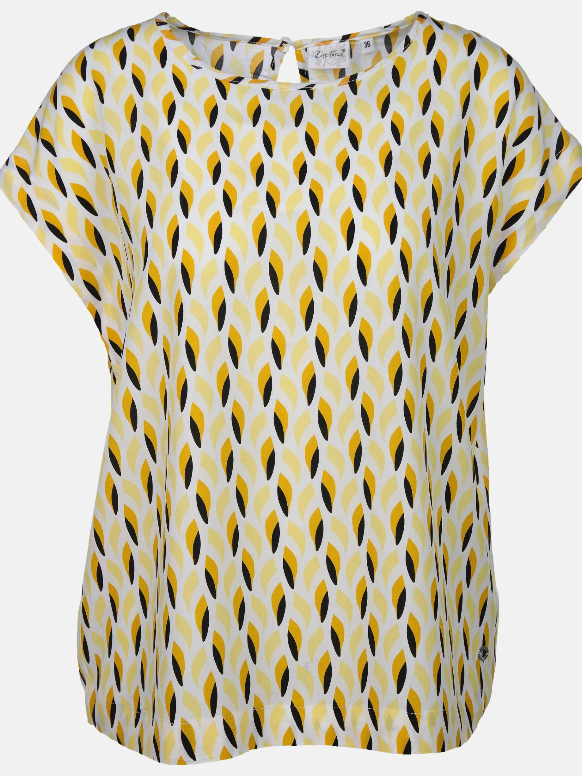 Damen Blusentop mit Alloverprint