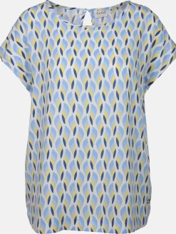 Damen Blusentop mit Alloverprint