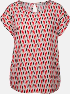 Damen Blusentop mit Alloverprint
