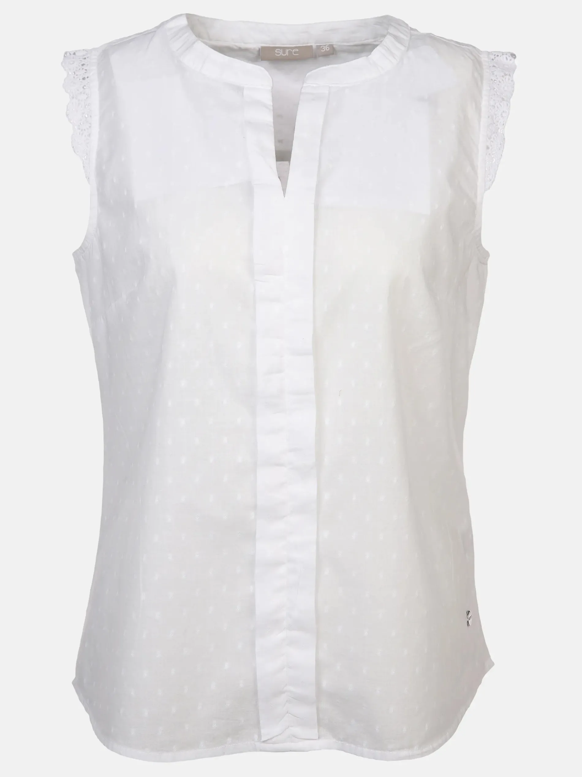 Damen Blusentop mit Spitze