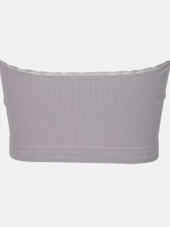 Damen Bustiers mit Spitzenbesatz im 2er Pack