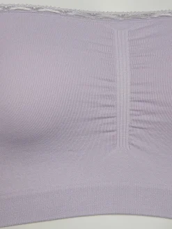 Damen Bustiers mit Spitzenbesatz im 2er Pack