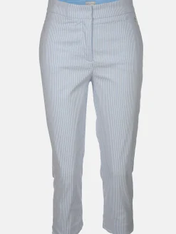Damen Caprihose im Streifenlook