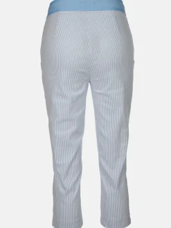 Damen Caprihose im Streifenlook