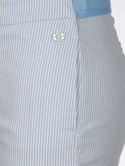 Damen Caprihose im Streifenlook