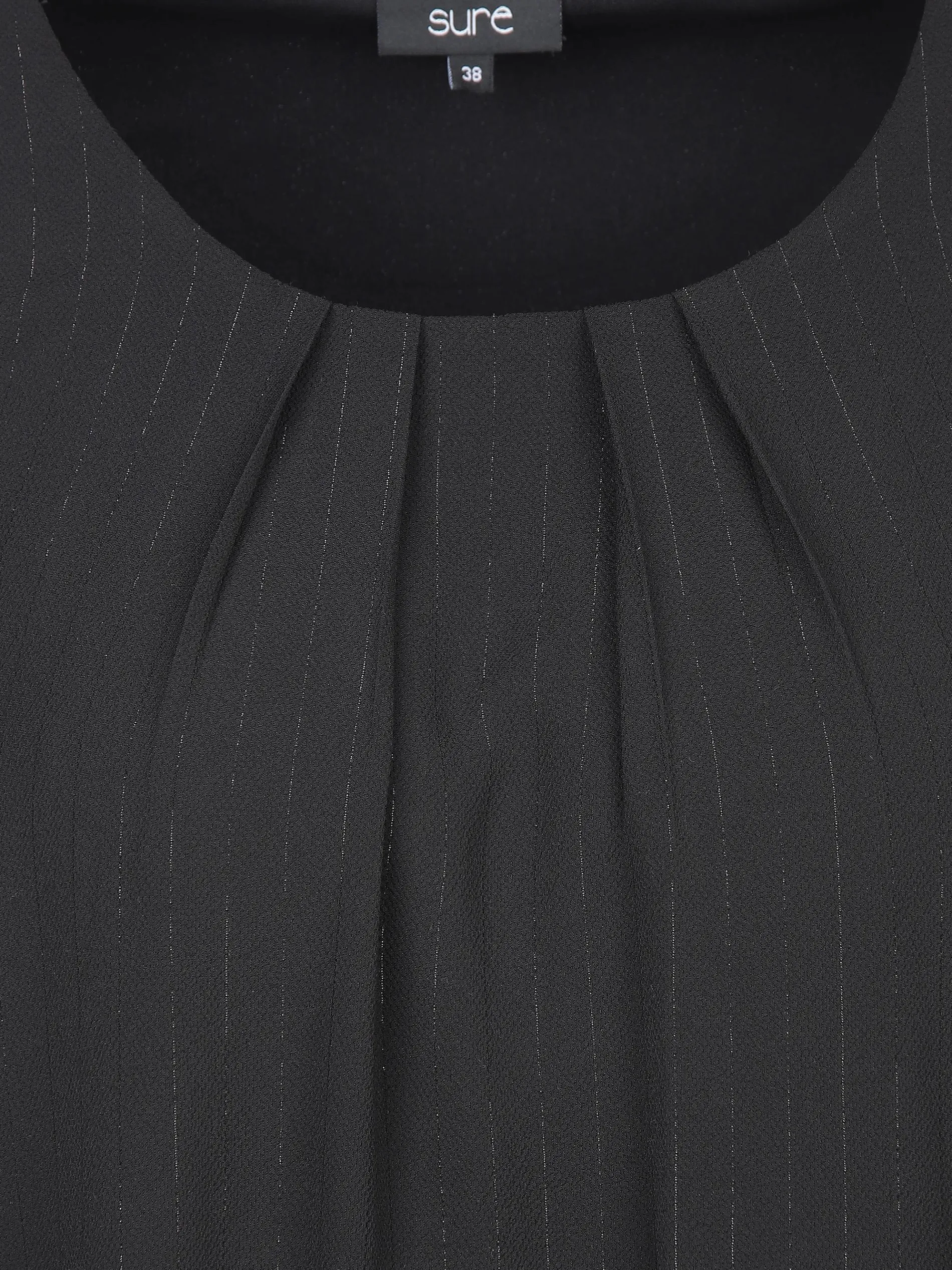 Damen Chiffonbluse mit feinen Streifen