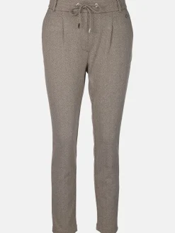 Damen Cityjoggerhose im Fischgratdessin