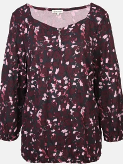 Damen Crincle-Blusenshirt