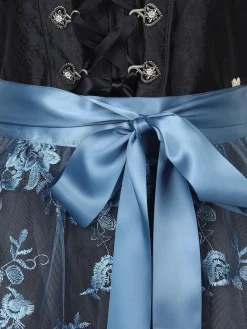 Damen Dirndl mit Spitzenschürze