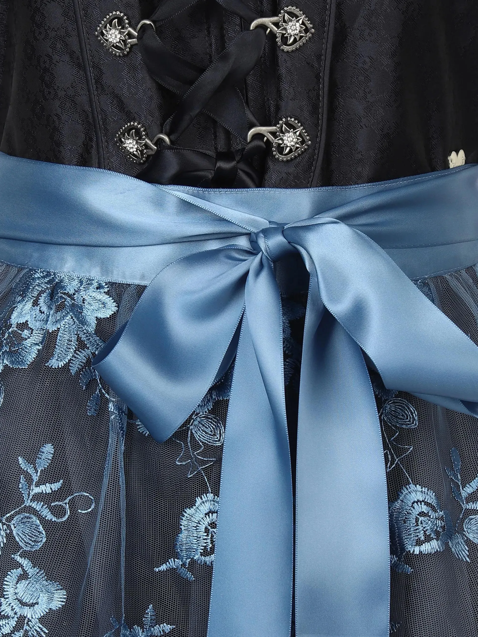 Damen Dirndl mit Spitzenschürze