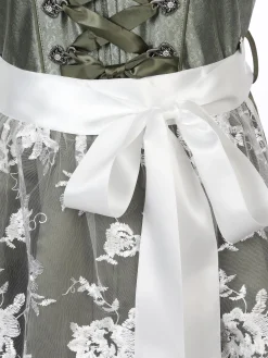 Damen Dirndl mit Spitzenschürze