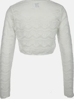 Damen Dirndlbluse mit weicher Spitze