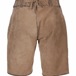 Damen Echtleder-Bermuda in lässiger Vintage-Optik