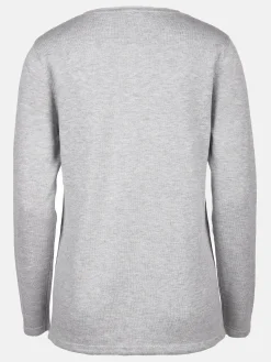 Damen Feinstrickpullover mit Kordelzug