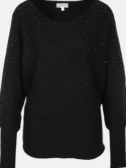 Damen Feinstrick-Shirt mit Glitzersteinchen