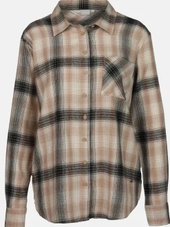 Damen Flanellbluse mit Karos