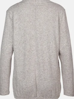 Damen Flauschshirt in melierter Optik