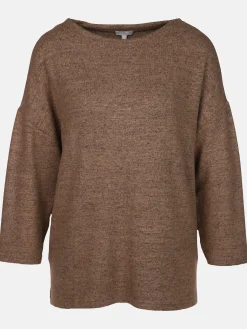 Damen Flauschshirt mit 3/4 langem Arm