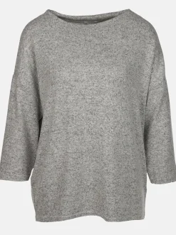 Damen Flauschshirt mit 3/4 langem Arm