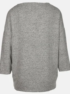 Damen Flauschshirt mit 3/4 langem Arm