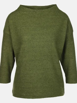 Damen Flauschshirt mit 3/4 langem Arm