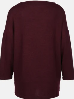 Damen Flauschshirt mit 3/4 langem Arm