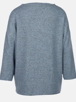 Damen Flauschshirt mit 3/4 langem Arm