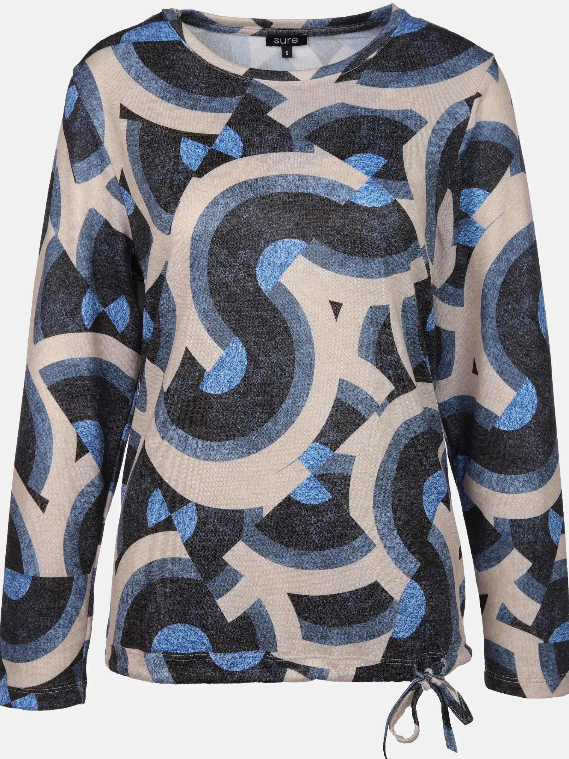 Damen Flauschshirt mit Alloverprint