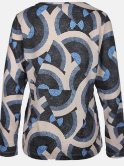 Damen Flauschshirt mit Alloverprint