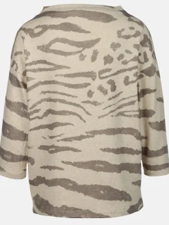 Damen Flauschshirt mit Alloverprint