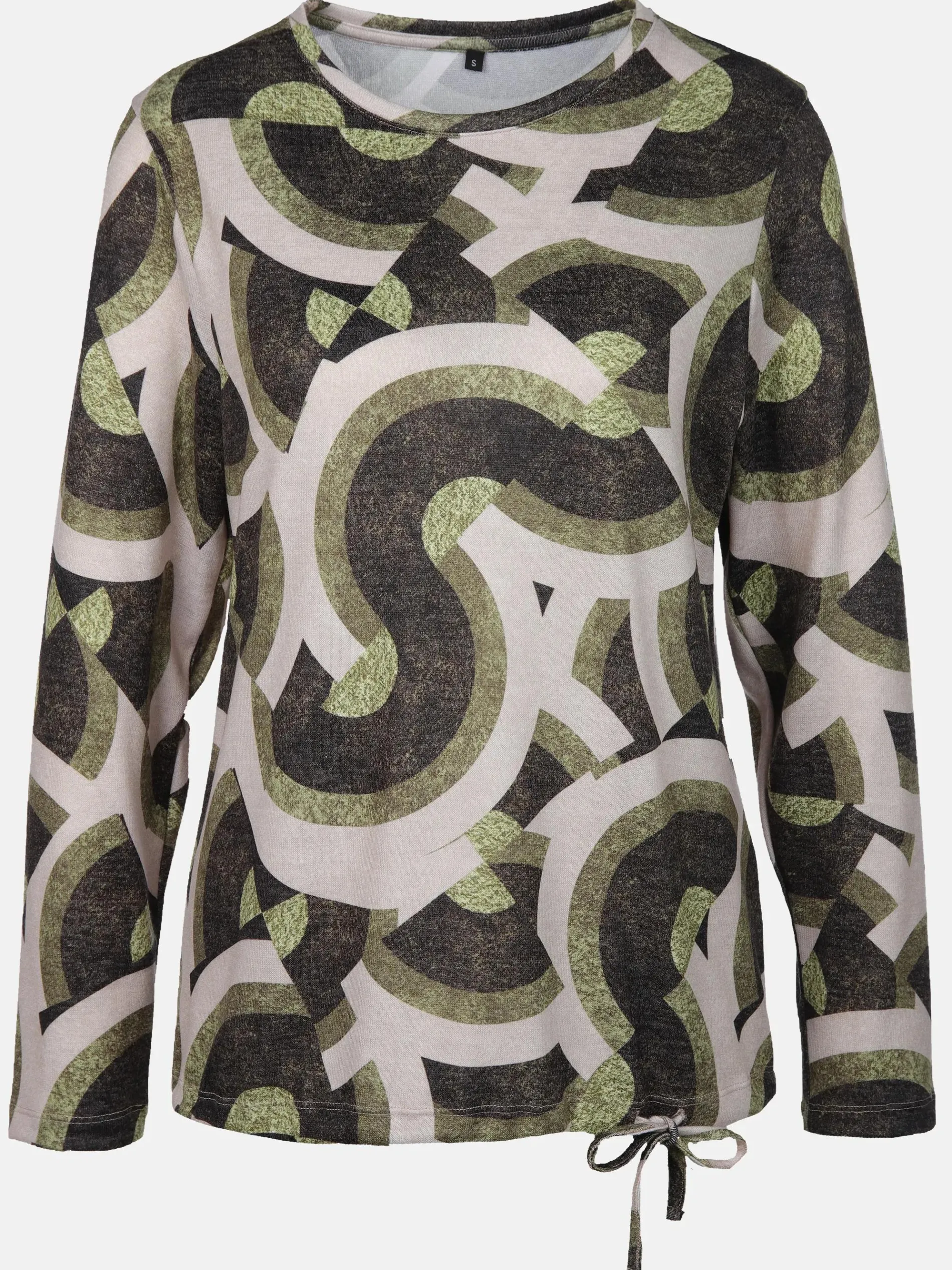 Damen Flauschshirt mit Alloverprint