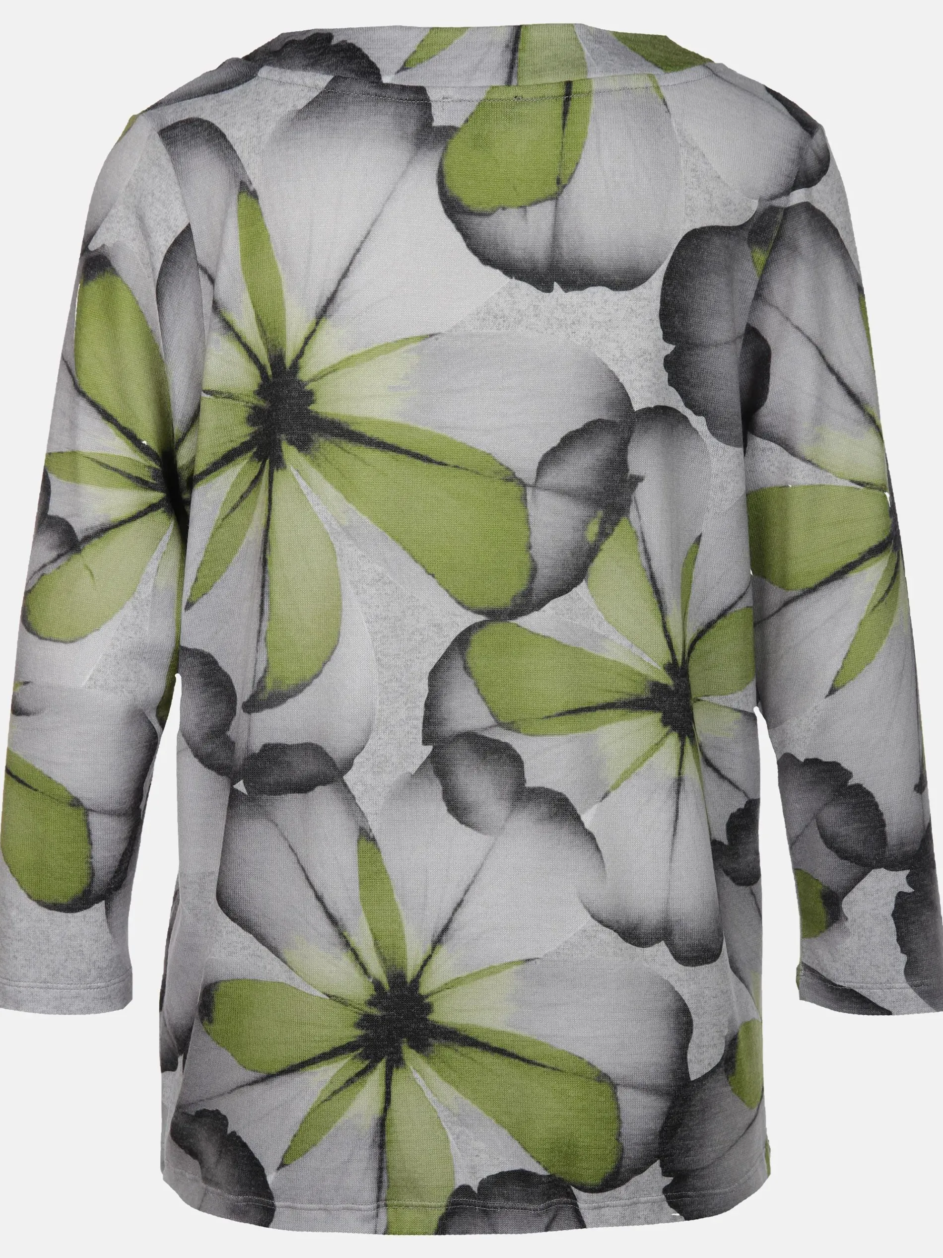 Damen Flauschshirt mit Blumenprint