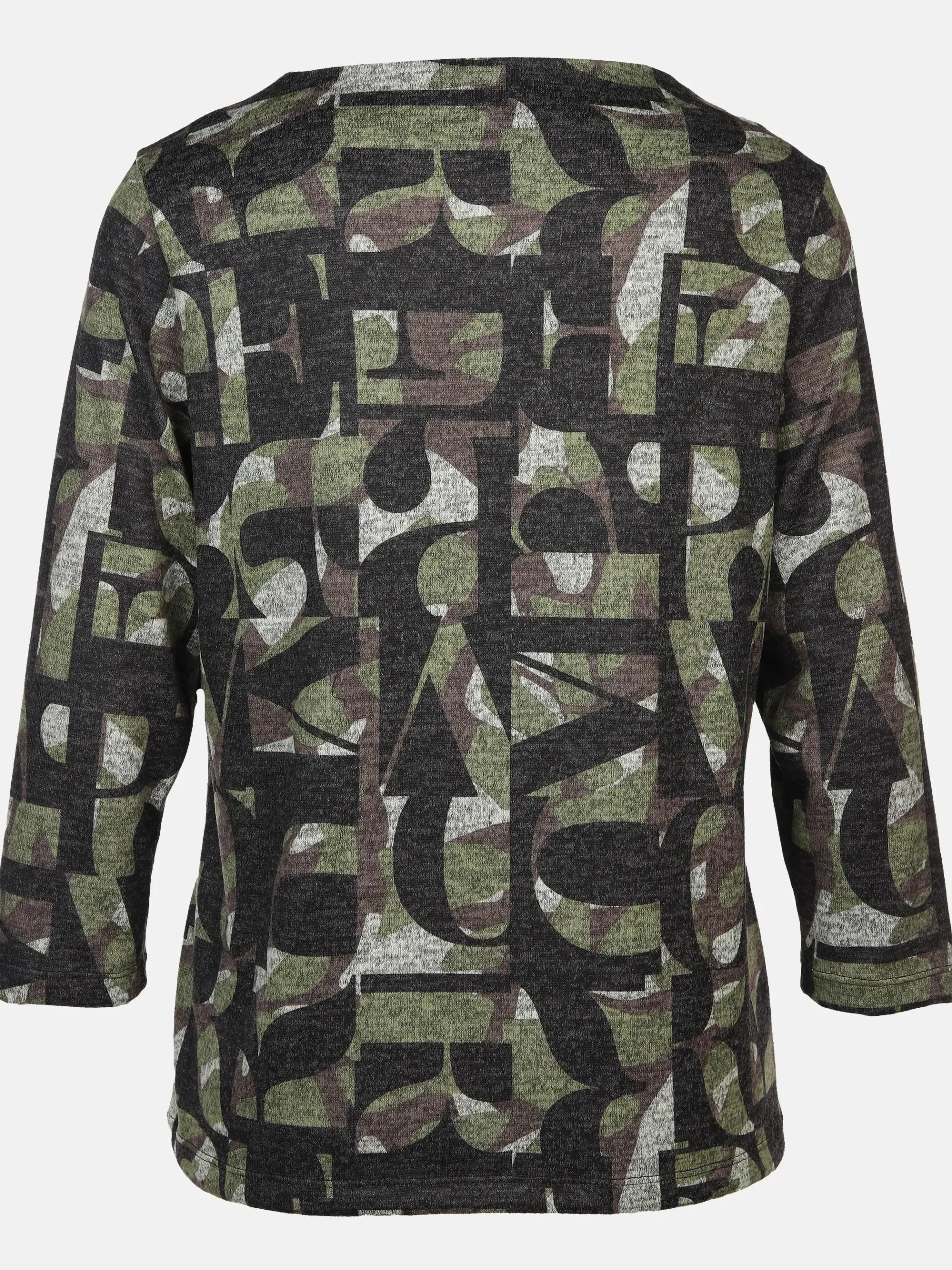 Damen Flauschshirt mit Kelchkragen