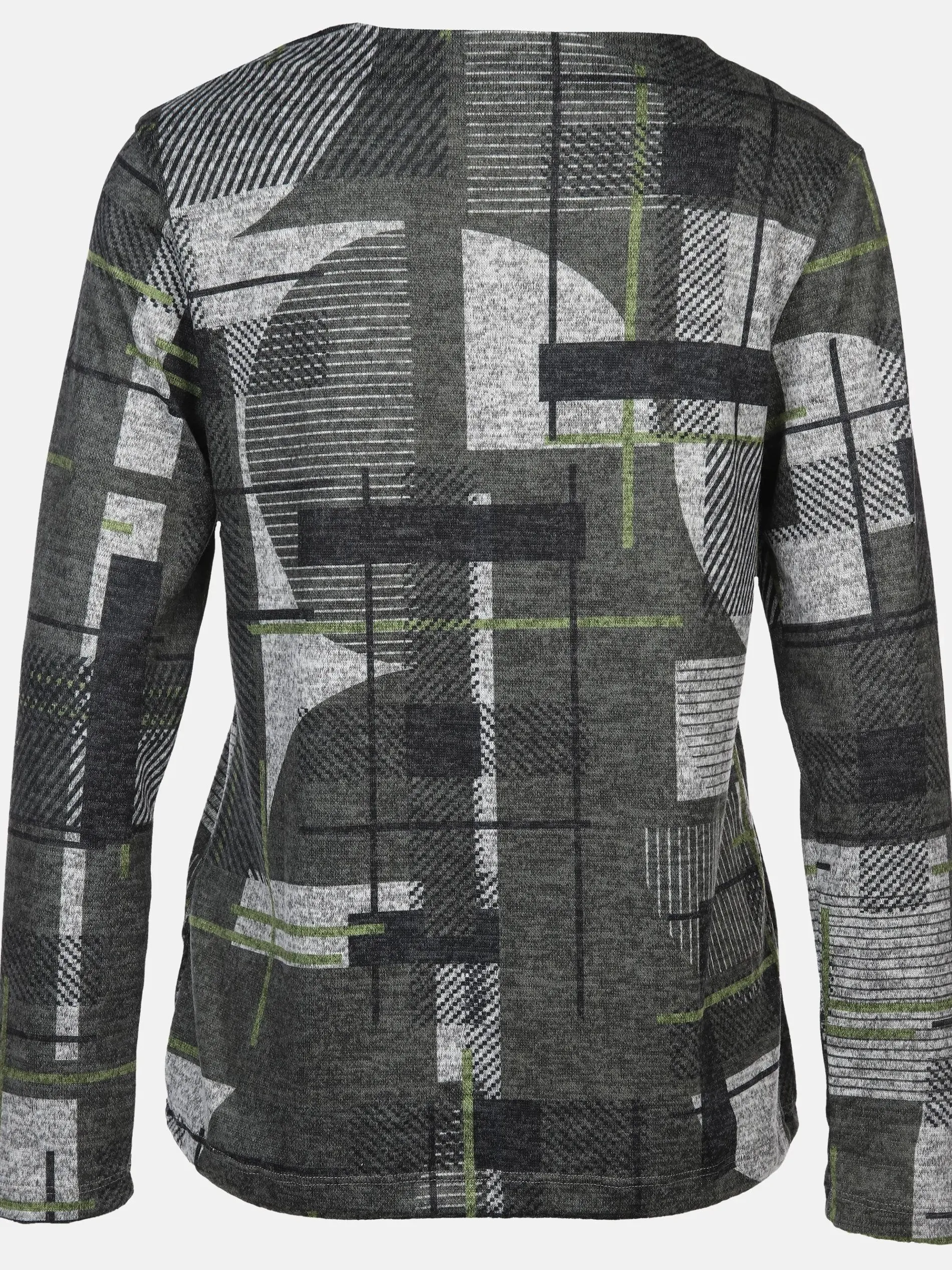 Damen Flauschshirt mit Kelchkragen