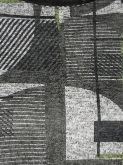 Damen Flauschshirt mit Kelchkragen