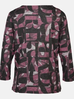 Damen Flauschshirt mit Kelchkragen