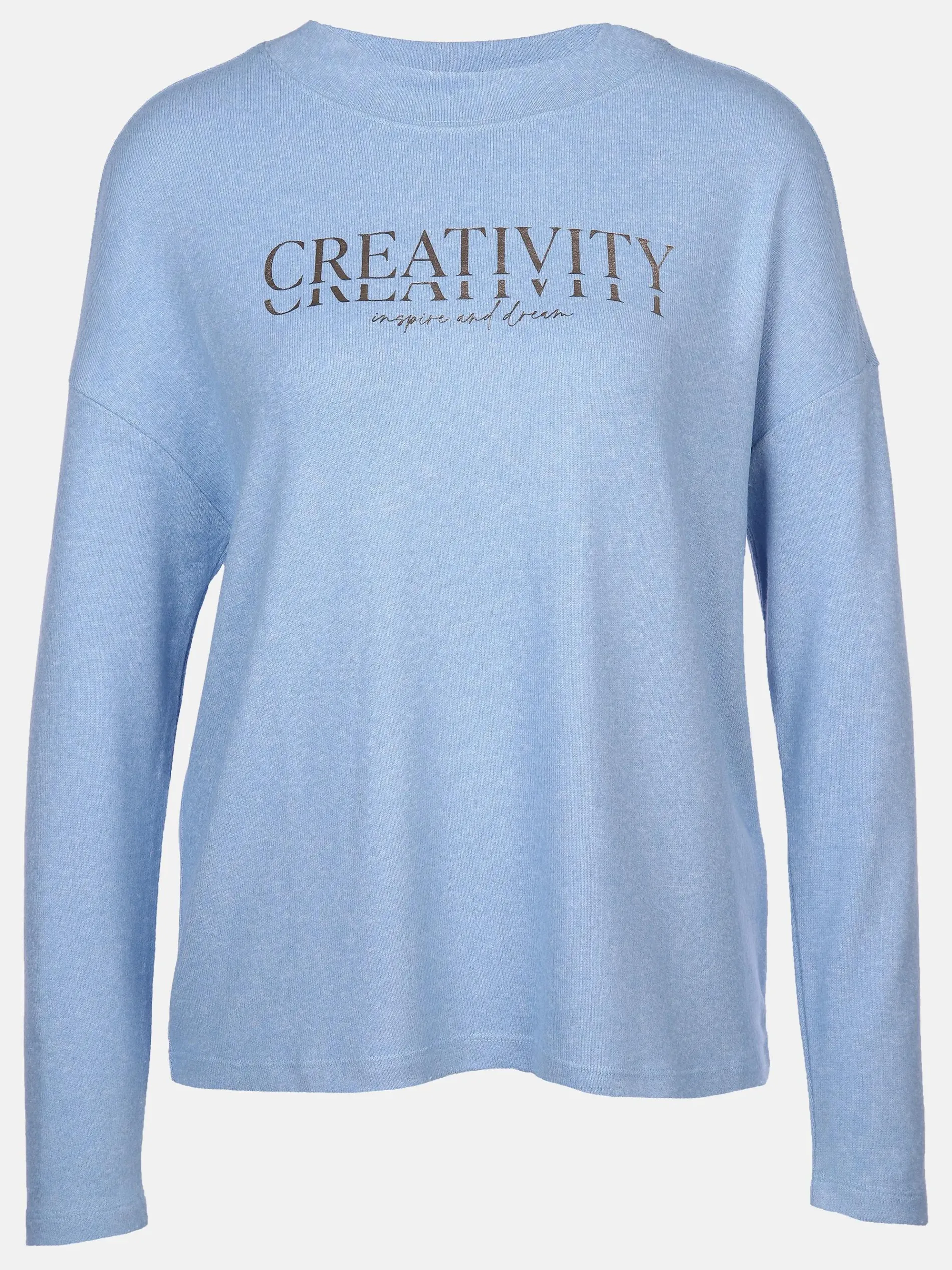 Damen Flauschshirt mit Schriftprint