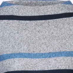 Damen Flauschshirt mit Streifen und 3/4 Arm