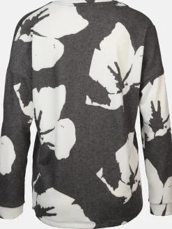 Damen Flauschshirt mit V-Ausschnitt