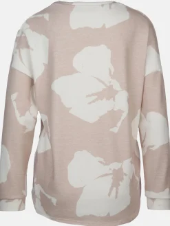 Damen Flauschshirt mit V-Ausschnitt