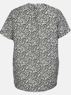 Damen Halbarmbluse mit Alloverprint