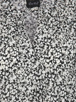 Damen Halbarmbluse mit Alloverprint