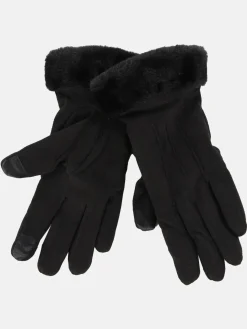 Damen Handschuhe mit Kunstpelz