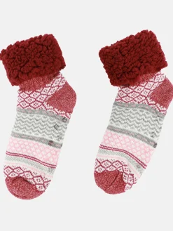 Damen Hausschuhsocken mit Teddyfell