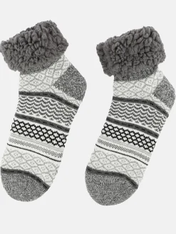 Damen Hausschuhsocken mit Teddyfell