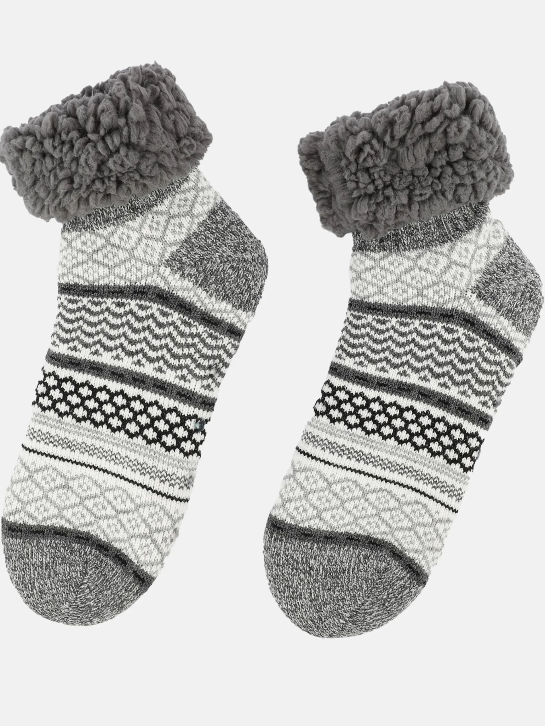 Damen Hausschuhsocken mit Teddyfell